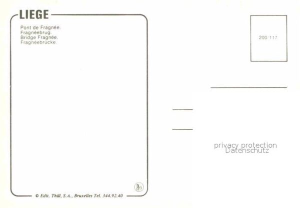 Liege Luettich Pont de Fragnee Brücke – Bild 2
