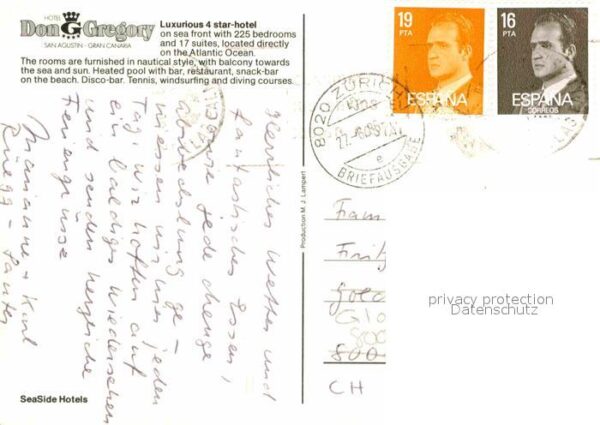 San Agustin Gran Canaria Hotel Don Gregory Nachtaufnahme – Bild 2