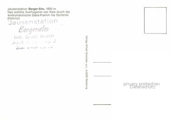 Kals Grossglockner Jausenstation Berger Alm Daba-Klamm Dor – Bild 2