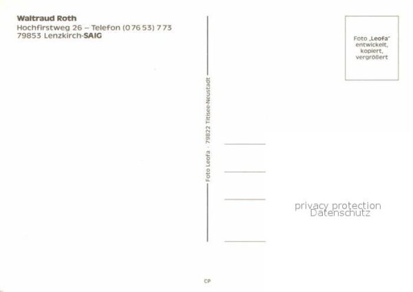 Lenzkirch Waltraud Roth Wohnhaus – Bild 2
