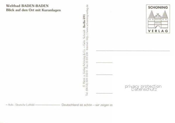 Baden-Baden Fliegeraufnahme mit Kuranlagen – Bild 2