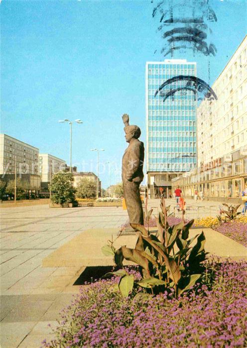 Magdeburg Karl-Marx-Strasse mit Erich Weinert Den
