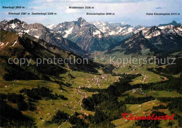 Kleinwalsertal Biberkopd Widderstein Braunarlspitze