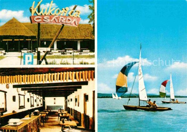 Balaton Plattensee Kukorica Csarda Segelboote