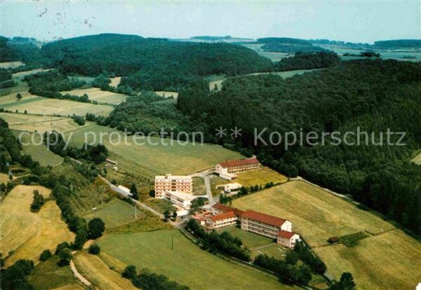 Neukirchen Knuellgebirge Fliegeraufnahme Waldsanatorium Urbachta
