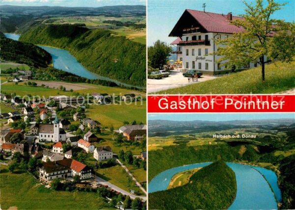 Haibach Donau Fliegeraufnahme Donauschleife Gasthof P