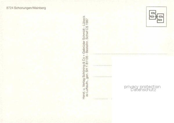 Schonungen Fliegeraufnahme Schloß Mainberg – Bild 2