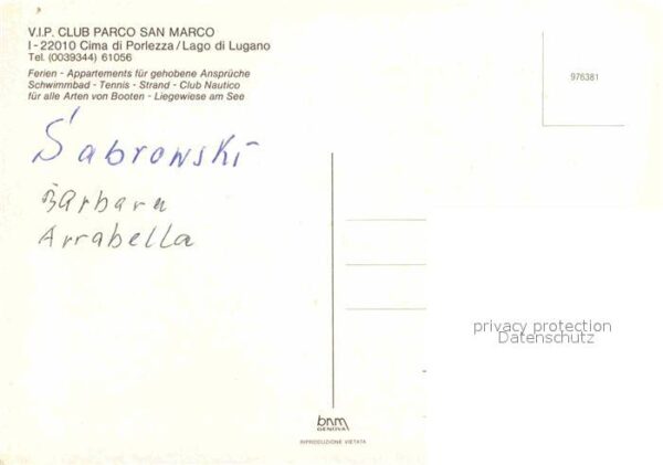 Porlezza Lago di Lugano Club Parco san Marco – Bild 2