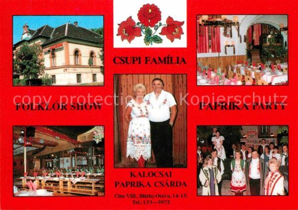 Kalocsa Paprika Csarda Tracht Folklore Show Res