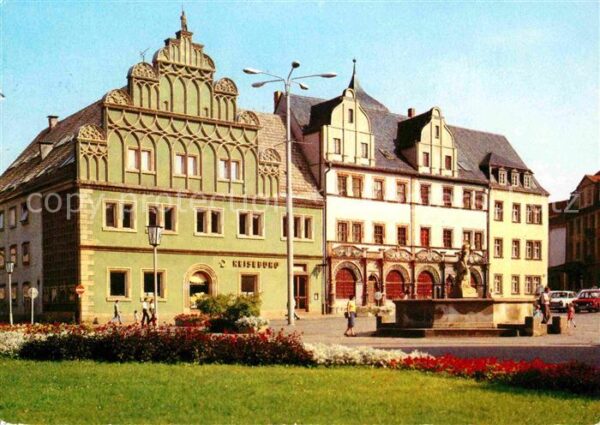 Weimar Thueringen Renaissancehäuser am Markt