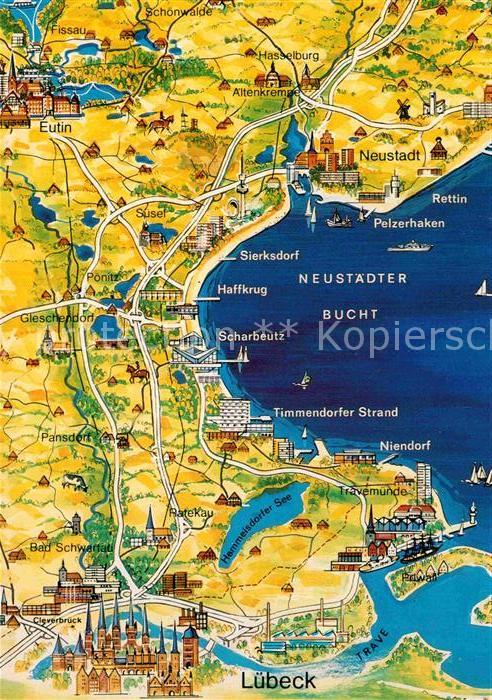 Schleswig Holstein Neustädter Bucht Lageplan Landkarte