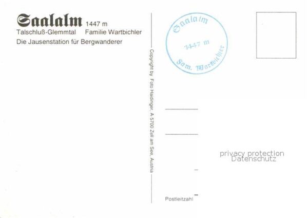 Zell See Saalalm Talschluß-Glemmtal Familie Wart – Bild 2