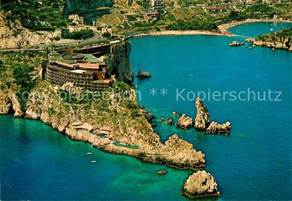 Taormina Sizilien Fliegeraufnahme Capo Taormina Hotel