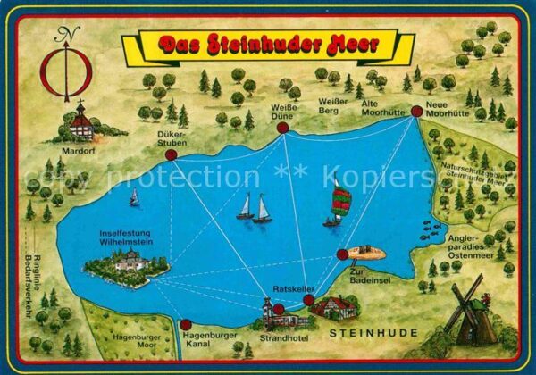 Steinhuder Meer Lageplan Karte