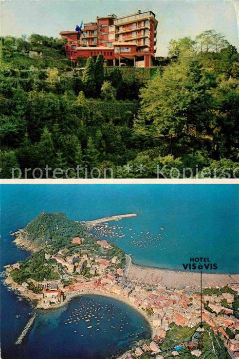 Sestri Levante Fliegeraufnahme Hotel Vis a Vis