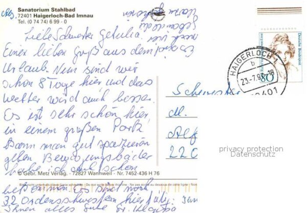 Bad Imnau Sanatorium Stahlbad – Bild 2