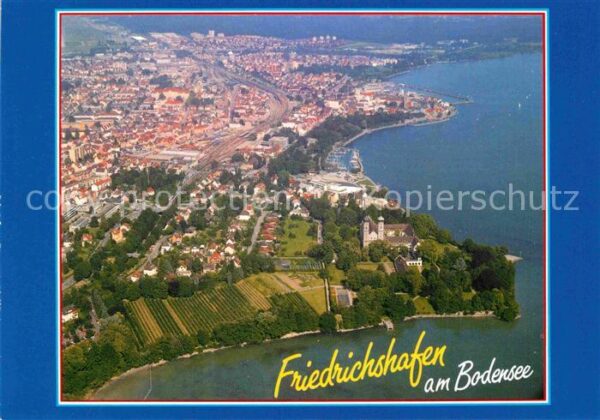 Friedrichshafen Bodensee Fliegeraufnahme Partie am See
