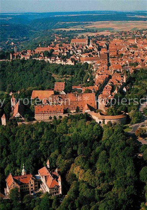 Rothenburg Tauber Fliegeraufnahme mit Tagungsstätte Wildb