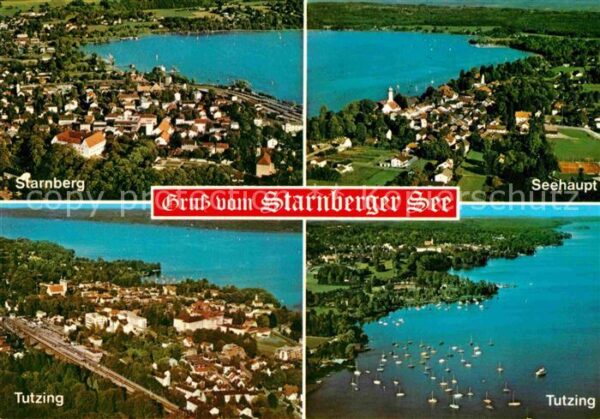 Starnbergersee Starnberg Seehaupt Tutzing Fliegeraufna