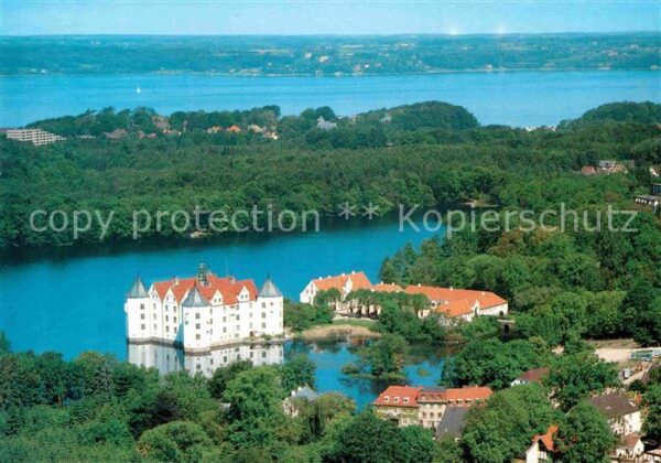 Gluecksburg Ostseebad Fliegeraufnahme mit Schloß