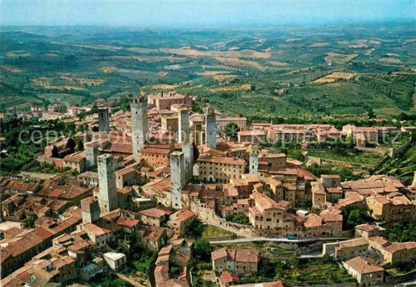 San Gimignano Fliegeraufnahme Citta