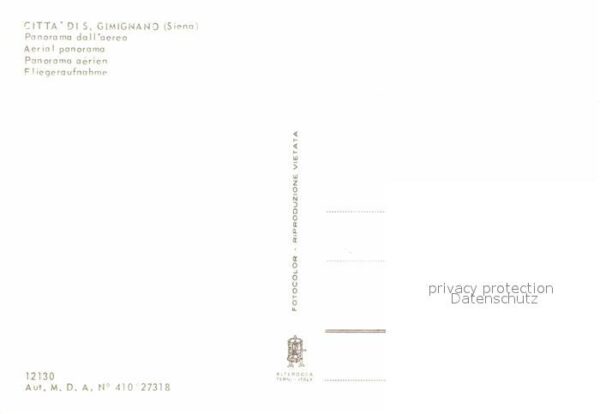 San Gimignano Fliegeraufnahme Citta – Bild 2