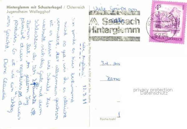 Hinterglemm Saalbach Mit Schusterkogel Jugendheim Wallegghof – Bild 2