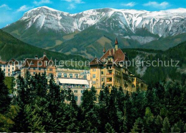 Semmering Niederoesterreich Südbahnhotel gegen Rax