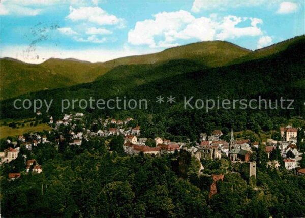 Badenweiler Fliegeraufnahme mit Burgruine