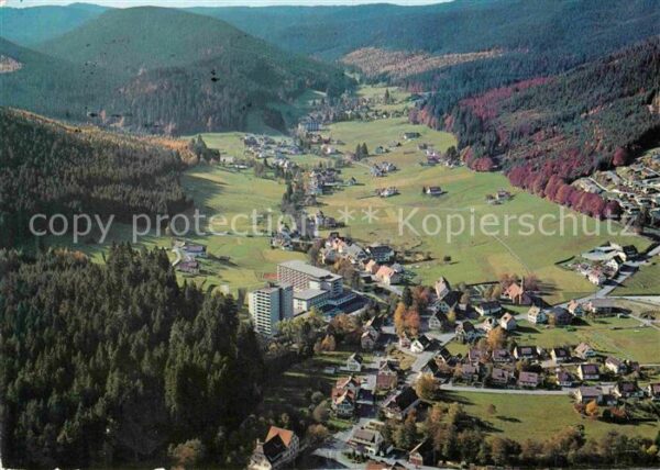 Baiersbronn Schwarzwald Fliegeraufnahme Obertal Schwarzwald-San