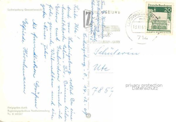 Ludwigsburg Wuerttemberg Fliegeraufnahme – Bild 2