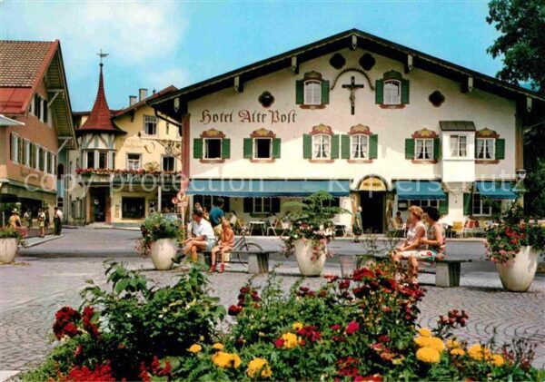 Oberammergau Passionsspielort Dorplatz Hotel Alte Po