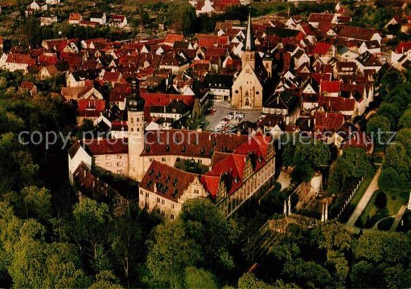 Weikersheim Schloß Marktplatz Fliegeraufnahme