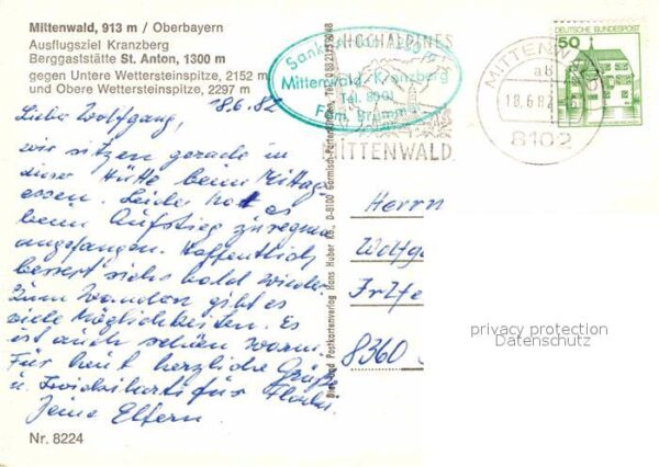 Mittenwald Bayern Kranzberg Restaurant St. Anton – Bild 2