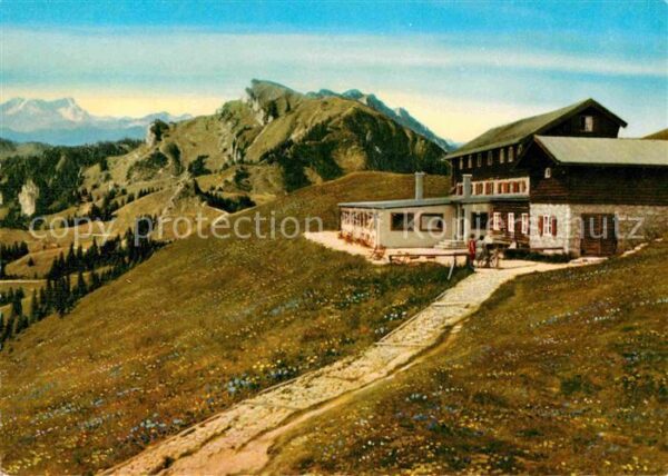 Lenggries Brauneck-Haus mit Latschenkopf und Zugs