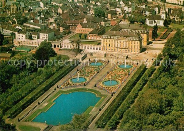 Bruehl Rheinland Fliegeraufnahme Schloß Augustusburg Rep