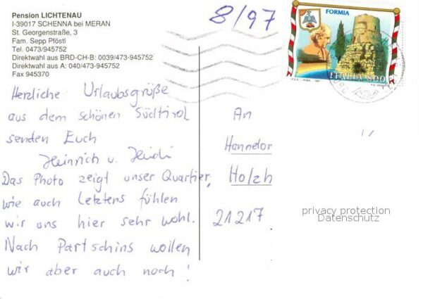 Schenna Meran Pension Lichtenau – Bild 2