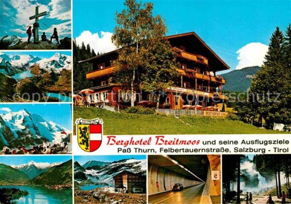 Thurn Tirol Berghotel Breitmoos mit Ausflugszielen