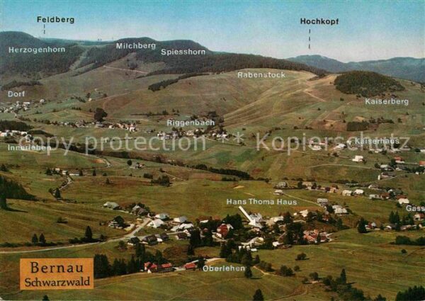 Bernau Schwarzwald Höhenluftkurort Wintersportplatz Fliege
