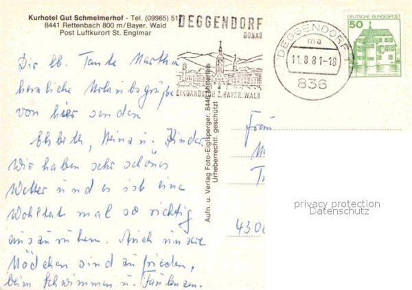 Rettenbach Sankt Englmar Kurhotel Gut Schmelmerhof Gästehaus Aus – Bild 2