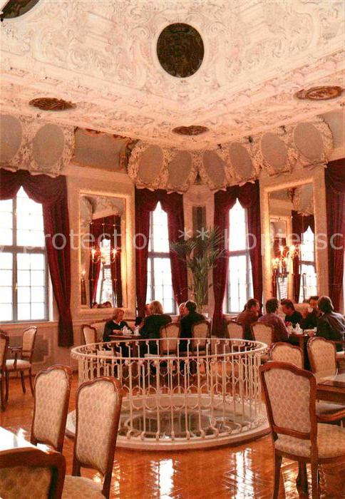 Meiningen Thueringen Schloss Elisabethenburg Turmcafe im Hes