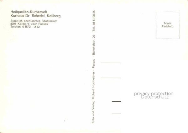 Kellberg Kurhaus Dr Schedel Restaurant Foyer – Bild 2