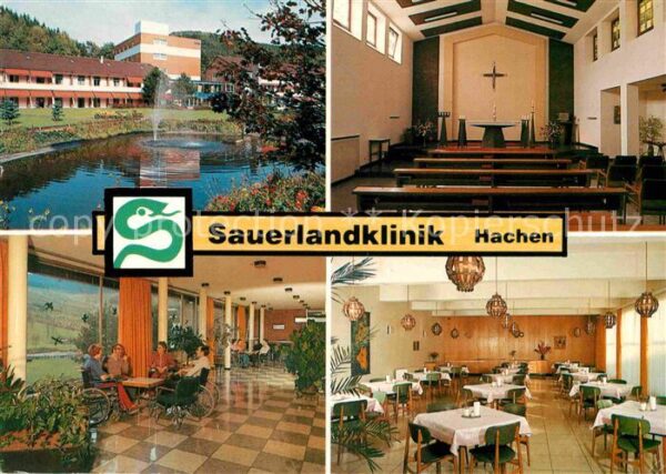 Hachen Sauerland Sauerlandklinik Speisesaal Kapelle Teic