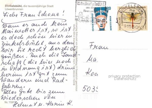 Dinkelsbuehl 1000jährige Stadt Löwenbrunnen Altstadt – Bild 2
