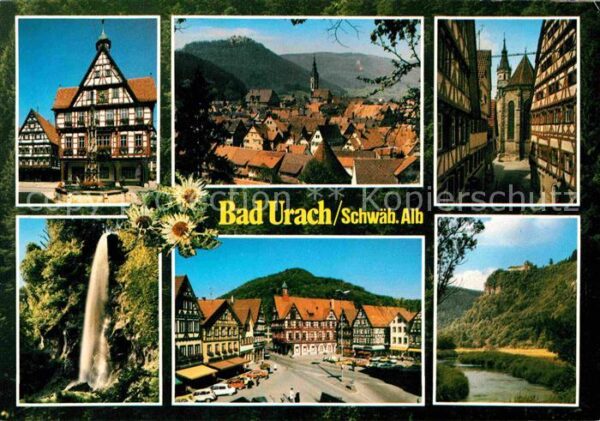 Bad Urach Teilansichten Thermalbad Schwäbische Al