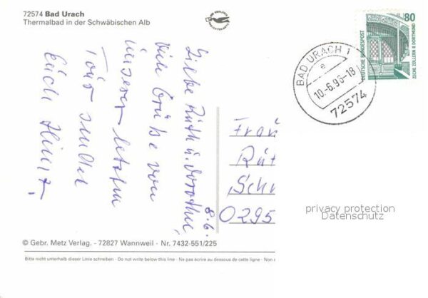 Bad Urach Teilansichten Thermalbad Schwäbische Al – Bild 2