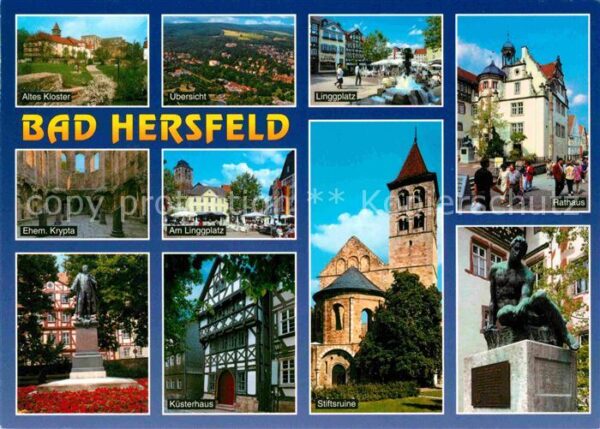 Bad Hersfeld Kloster Linggplatz Rathaus Denkmal Stif
