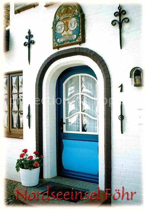 Insel Foehr Friesenhaus Tür