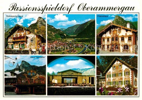 Oberammergau Passionsspieldorf Höhenluftkurort Rotkä
