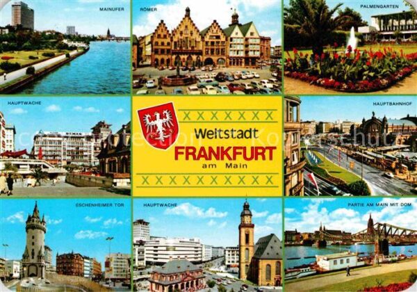 Frankfurt Main Mainufer Hauptwache Eschenheimer Tor Rö